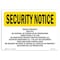 Signmission OSHA Security Sign, 5" Height, 7" Width, Private Property Keep Out No Hunting Fishing, Landscape OS-SN-D-57-L-11495 - alternate 1